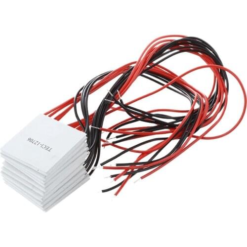 HOT-10PCS TEC1-12706 Thermoelectric Cooler Radiator 40X40MM12V 5.8A for Water Cooler/DIY Air Conditioner/CPU