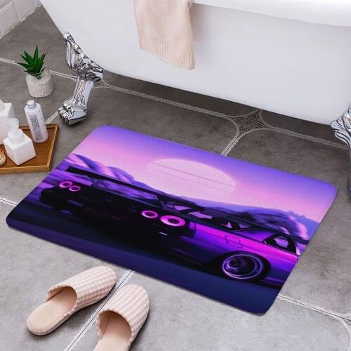 Skyline GTR R34 Carpet Areas Rug Non-slip Floor Mat Rug 3D Printing Living Room Bedroom Door Mat Home Decoration