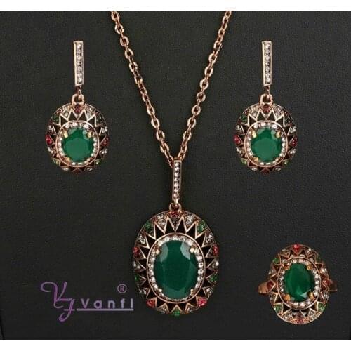 New Model 18 K Silver Plated Crystal Red Rhinestone Necklace Earring Fashion Jewelry Set For Women Wedding Gift