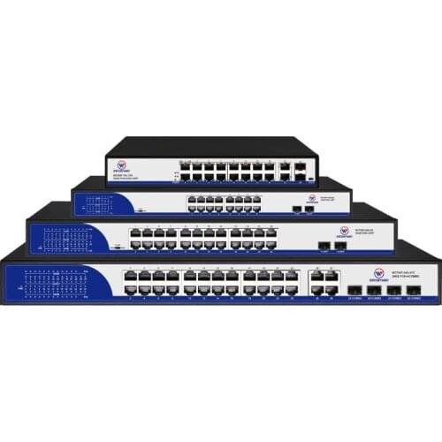 Factory Industrial 8 6-Port Gigabit With 2 Uplink Ports 1000mB Poe Penn Pd Fiber Networ Switch