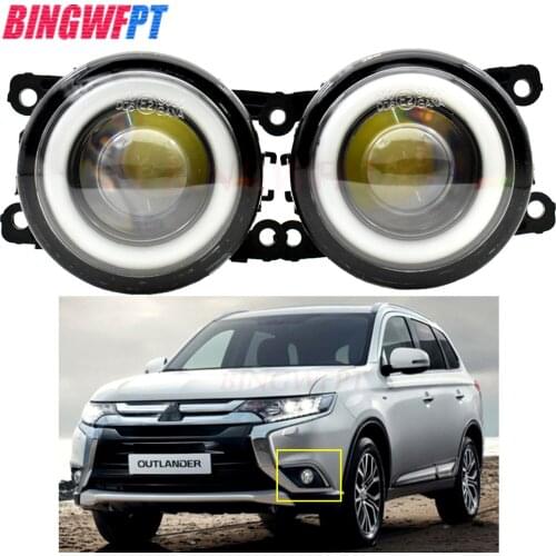 2PCS Fog Lamp Assembly Super Bright Front LED Fog Lights For Mitsubishi outlander 2017 2018 2019 For Outlancer Sport 2013-2016