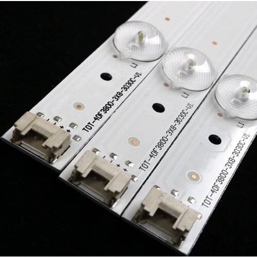 LED Backlight For TCL 40" TOT-40F3800-3X8-3030C-V1 L40F3303B L40F3301B L40F3800A bar stripscreen LVF400SS0TE2V2 3pcs TV