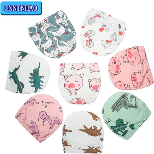 New Baby Potty Toilet Training Pants Nappies Cartoon Boys Girl Underwear for Toddler Cotton Cloth Panties Reusable Diapers Cover