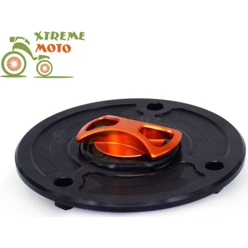 Billet CNC Orange Gas Fuel Tank Cap Keyless Cover For KTM DUKE 125 11-16 11 12 13 14 15 16 DUKE200 12-16 390 DUKE 13-14