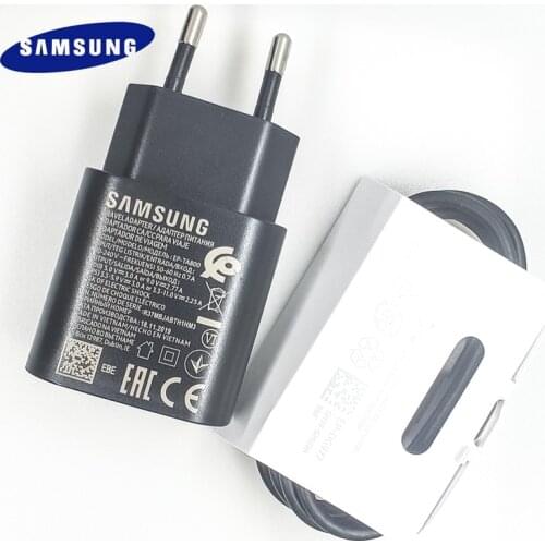 Samsung note 10 Charger 25W EU Super Fast Charging power adapter for Samsung Galaxy note 10 Plus 5G A90 A80 A70 A60 S9 S10 plus