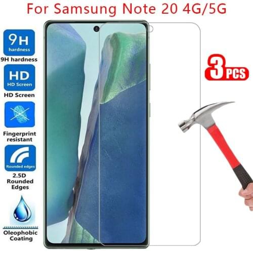 Protective tempered glass for samsung note 20 5g screen protector on galaxy note20 not not20 6.7 safety film samsun samsumg n981