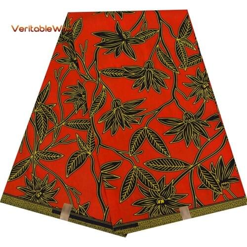 2020 African Fabric Wax Prints VeritableWax Polyester Guaranteed High Quality Soft Pagne Nigeria Ankara Printed 6 Yard FP6386