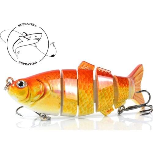 3D Eyes Anti-corrosion 6Segment Hard Fishing Lure 10CM/18G Artificial Bionic Multi-Section Wobbler Sinking Plastic Fishing Bait