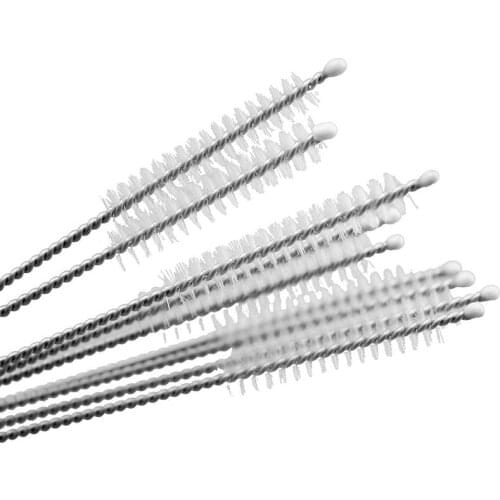 5pcs Fish Tank Pipe Brush Bottle Suction Tube Glass Tube Soft Hair Straw Cleaning Brushes Tools