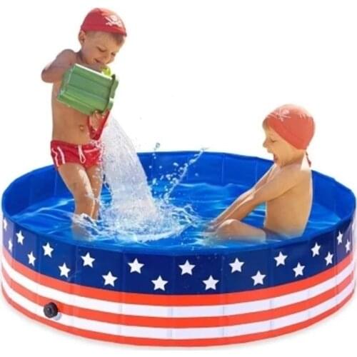 80/120/160CM round folding swimming pool paddling pool swimming pool portable bathtub outdoor summer childrens swimming pool