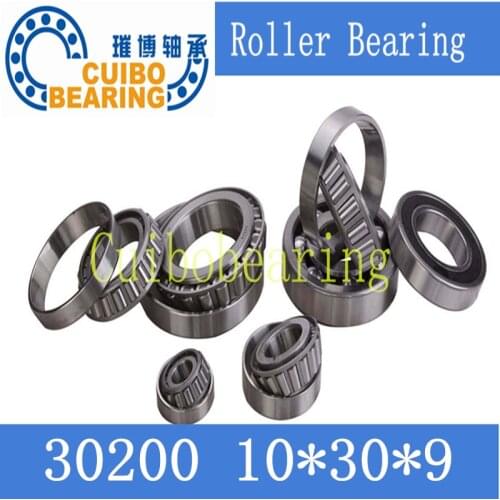 Free shipping 10pcs taper roller bearing 30200 Auto Wheel Tapered China Bearing size:10x30x9mm