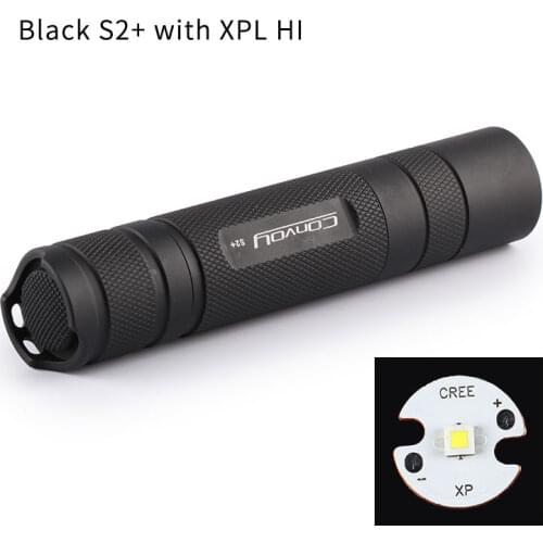 Black S2+ with XPL HI ,18650 flashlight ,torch