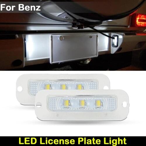 For Benz G-Class W463 G550 G55 AMG G500 Car Rear white LED license plate light number plate lamp