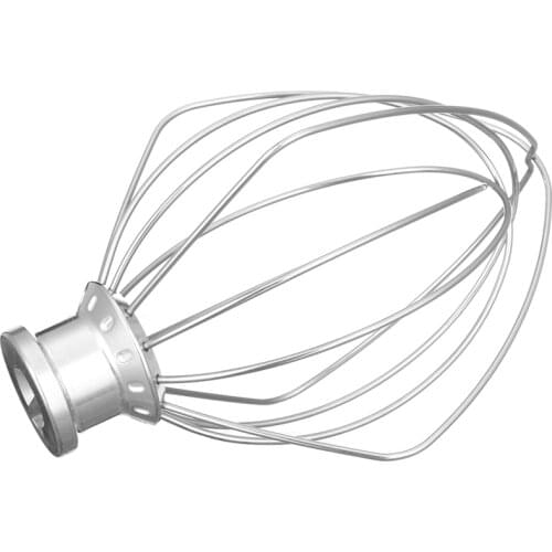 EAS-Stainless Steel Wire Whip Mixer Attachment for Kitchenaid K45Ww 9704329 Flour Cake Balloon Whisk Egg Cream Stirrer