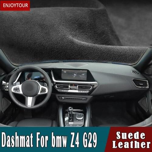 Custom for BMW Z4 G29 2019 2020 Suede Leather Dashmat Dashboard Covers Pad Dash Mat Carpet Nonslip Car-styling Auto Accessories