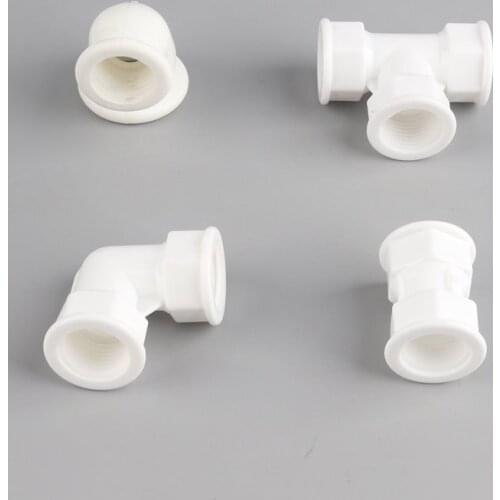 10pcs PPR Connector 1/2''~1'' Female Thread Straight Elbow Tee Joints Garden Irrigation Pipe Fittings Water Tap Tube Adapter