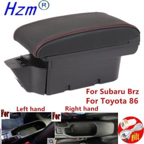 Left Right Side For Toyota 86 Armrest For Subaru Brz Car Armrest Box For Scion Fr-S Frs Gt86 2012-2020 USB LED storage box parts