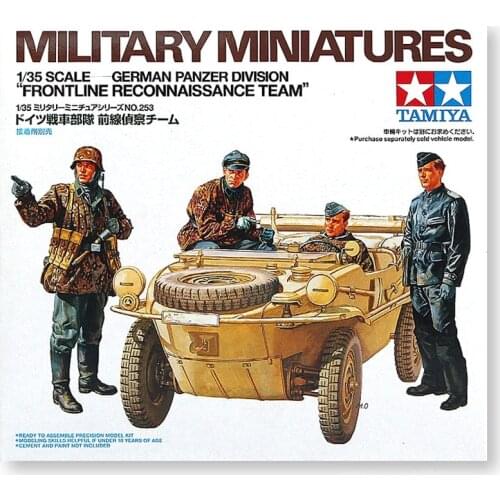 Tamiya 35253 1/35 German Panzer Division "Frontline Reconnaissance Team" Assembly Model Building Kits For Adults Hobby DIY
