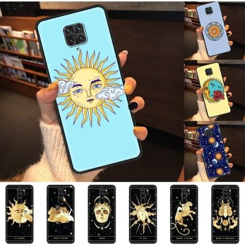 Tarot Aesthetic Art Sun Soft Coque For Xiaomi Redmi Note 9S 9 8 8T 9C 9A Mi Poco M3 X3 NFC 9T 10T Pro 5G Phone Case Back Shell