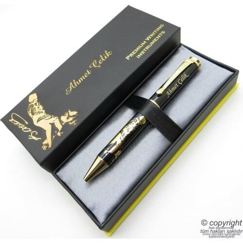Wings F6 Ataturk Gilded Ballpoint Pen Set | İsme Special Pen | Gift Pen