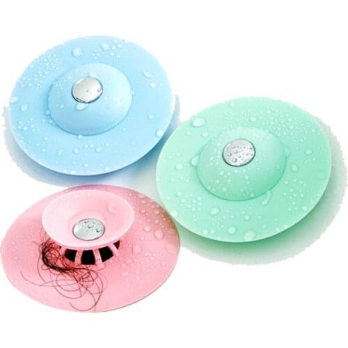 Bathroom Drains Plug Filter Pressing Bouncing Closed Cover Strainer Floor Sucker Home Kitchen Tools Accessories