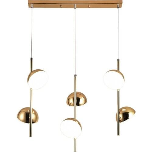 Modern Nordic Pendant Lights Luxury Spoon Led Restaurant Dining Room Hanging Lights Three-head Table Bar Lighting Pendant Lamp