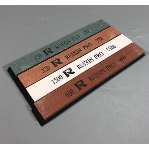 RUIXIN PRO 120 320 600 1500Grit Professional Angle Sharpening stone Whetstone 4pcs Fixed angle knife sharpener