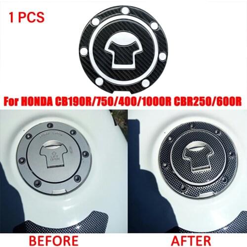 Universal motorcycle tank sticker fuel cap cover For HONDA CB190R/750/400/1000R CBR250/600R VFR Hornet