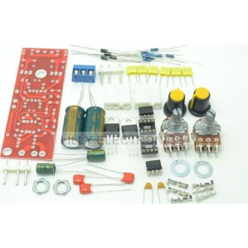 Low-Pass Filter Preamplifier AC 12-15V DIY Kit Dual Subwoofer Connected