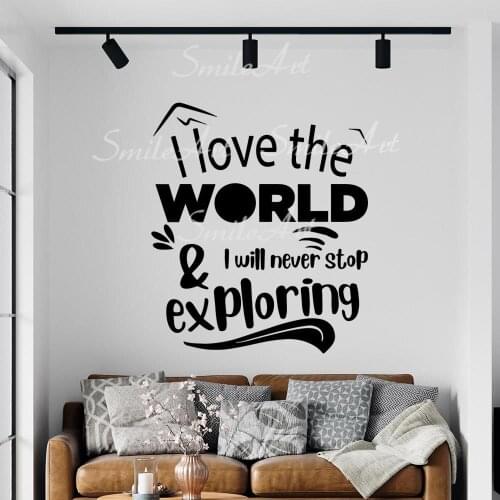 Hot Phrases Environmental Protection Vinyl Stickers Living Room Bedroom Waterproof Wall Art Decal