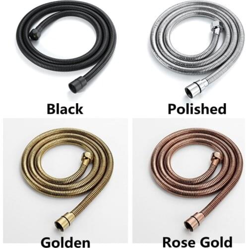 High quality 1.5M shower hose Matt black shower hose Gold Shower hose Rose gold shower hose SUS Polished shower hose