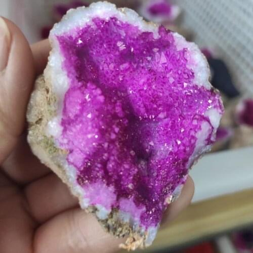 1pcs Natural agate mineral cave, color plating, home decoration & stone craft & gem