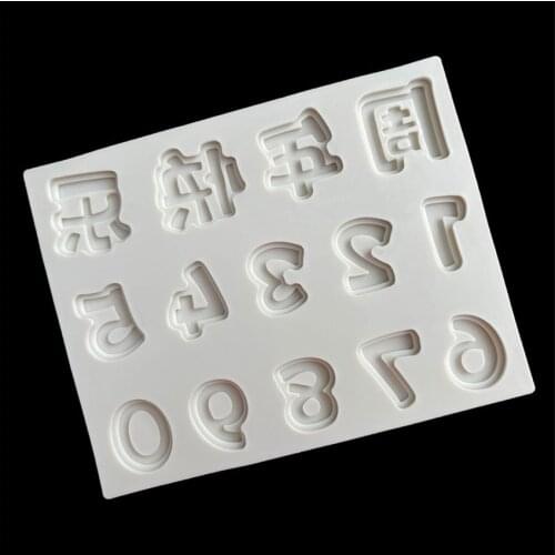 15.7*12.5*0.8CM DIY Sugar Craft Cake Vintage Happy Anniversary Silicone Mold Fondant Mold Cake Decorating Tools Gum Paste Mold