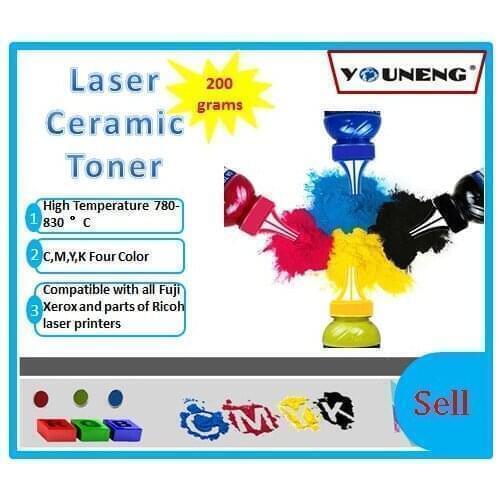 800 degree high temperature color ceramic toner powder Compatible For Ricoh and Xerox model vitrotype Print