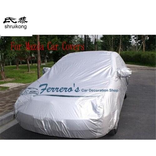 Car Covers Waterproof Sun UV Dust Rain Resistant Protection Gray for Mazda 3 Axela Mazda 2 5 6 ATENZA Mazda cx-5 cx-7 cx-9