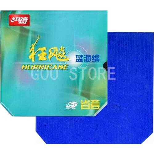 DHS Hurricane 3 NEO Provincial Blue Sponge DHS Blue Sponge Table Tennis Rubber Pips-In Original DHS Ping Pong Sponge