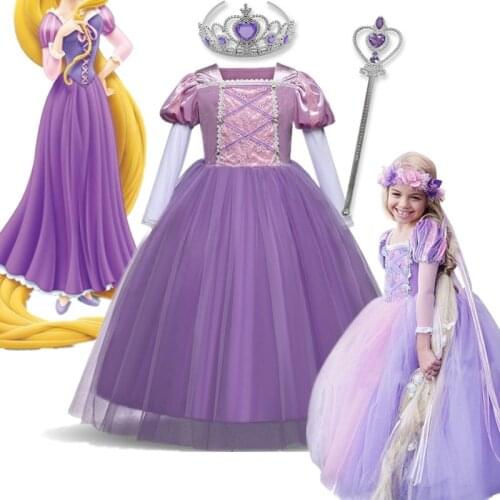 Halloween Costume For Children Girls Carnival Party Birthday Clothes Princess Cosplay Frocks Kid Causal Dress PrincessDress