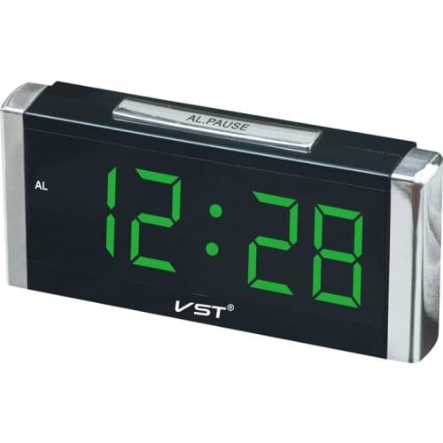 2017 24 Hours Hotel Lobby alarm clock . 1.8 inch big number table clock with AC power eu plug Large display desktop timer