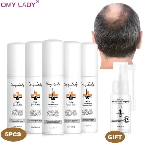 BUY 5 GET 1 MORE FREE OMY LADY Anti Hair Loss Hair Growth Spray Essential Oil Liquid For Men Women Dry Hair Regeneration Repair
