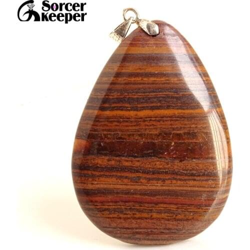 Mens Fashion Jewelry Natural African Lron Tigers Eye Pendant Necklace Hawks Eye Gem Timeless Gift For Boyfriend BS877