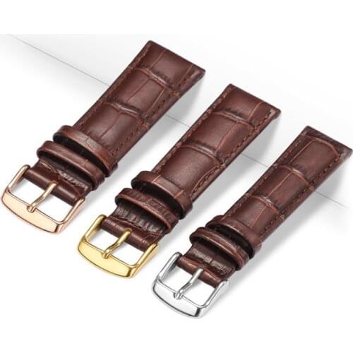 Genuine Leather Belt for Azan Watch Watchband for Muslim Wristwatch Al Harameen 6260 6287 6208 Fajr WA-10