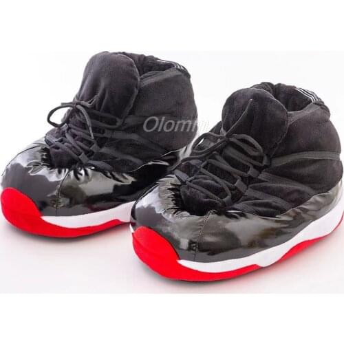 2021 New One Size 36-45 Basketball Slipper Winter Slippers Women Sneaker Home Men/Women House Floor Sliders Funny Indoor Slides