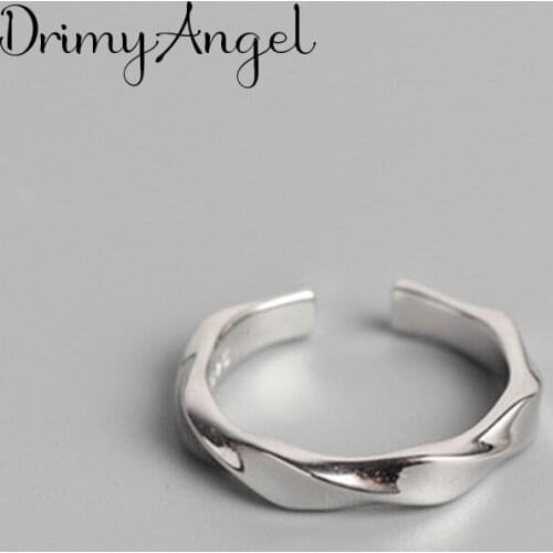 New Trendy Silver Color Irregular Rings For Women Wedding Men Jewelry Finger Rings Wholesale
