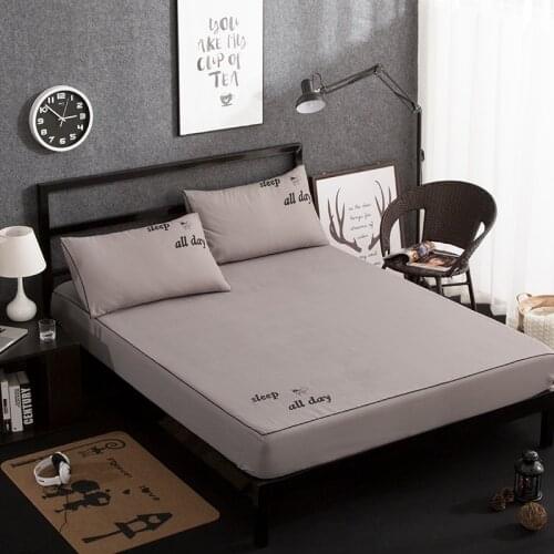 High 30cm Solid color Fitted Sheet Skin friendly cotton Bed Sheet, Four Corners With Elastic Band Mattress Covers Free shipping