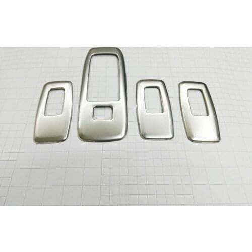 Stainless Steel Window Switch Decorative Sequins Modified Glass Lifter Dedicated Sticker For Ford Everest 2016 4pcs/set