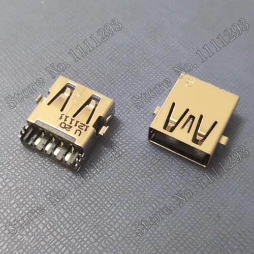 10pcs/lot 2.0 USB Jack Connector for Asus HP Dell etc Laptop USB2.0 Port