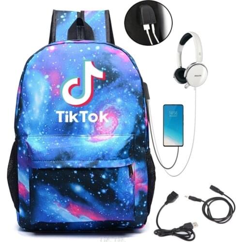 New TIK TOK Backpack Character App TIK TOK Backpack Men Women Travel Laptop Teens School Bags Gift Girls Boys Mochilas