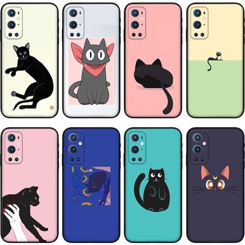 Cartoon funny cat Phone Case For OnePlus 7 8 9 Pro 6T 7T 8T Anti-fallSoft Silicone Case for OnePlus 8 9 9pro