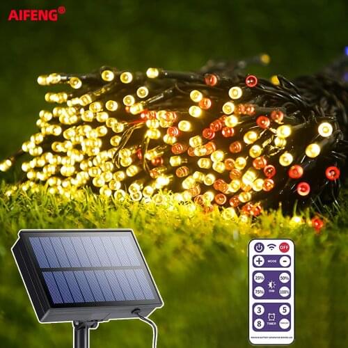 Solar Led Light Outdoor Waterproof Fairy String Lights 12/22/32/52/100m Wedding Garden Garland Party Christmas Decoration Lamps