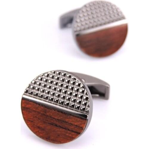 High quality mens clothing boutique brand jewelry CUFFLINKS NEW mahogany cufflinks, 1 double free delivery